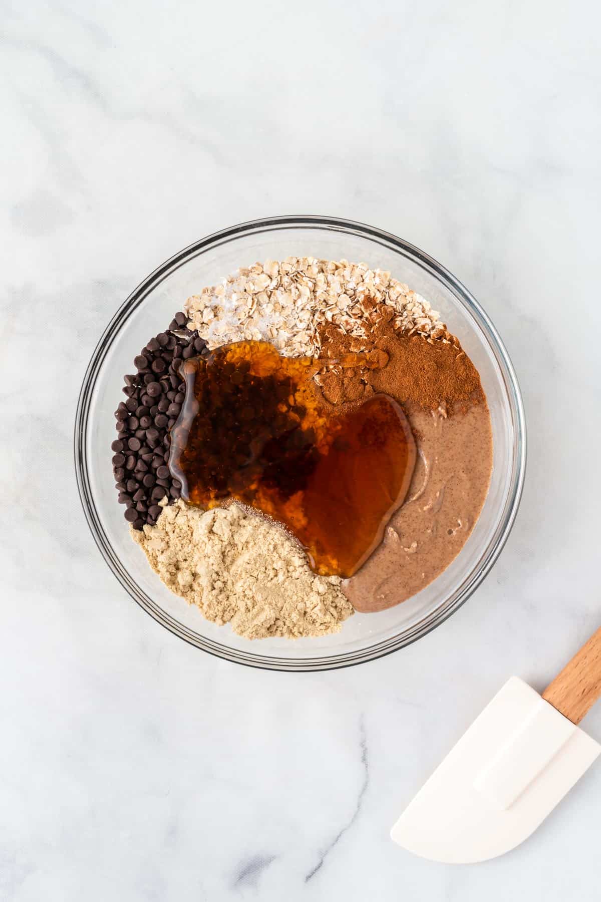 energy ball ingredients in a bowl