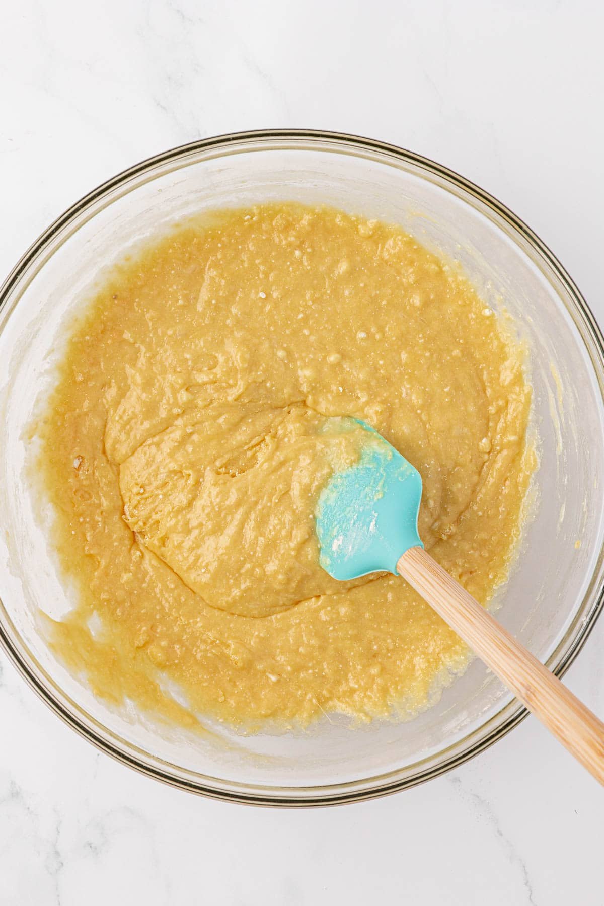 batter ingredients mixed together