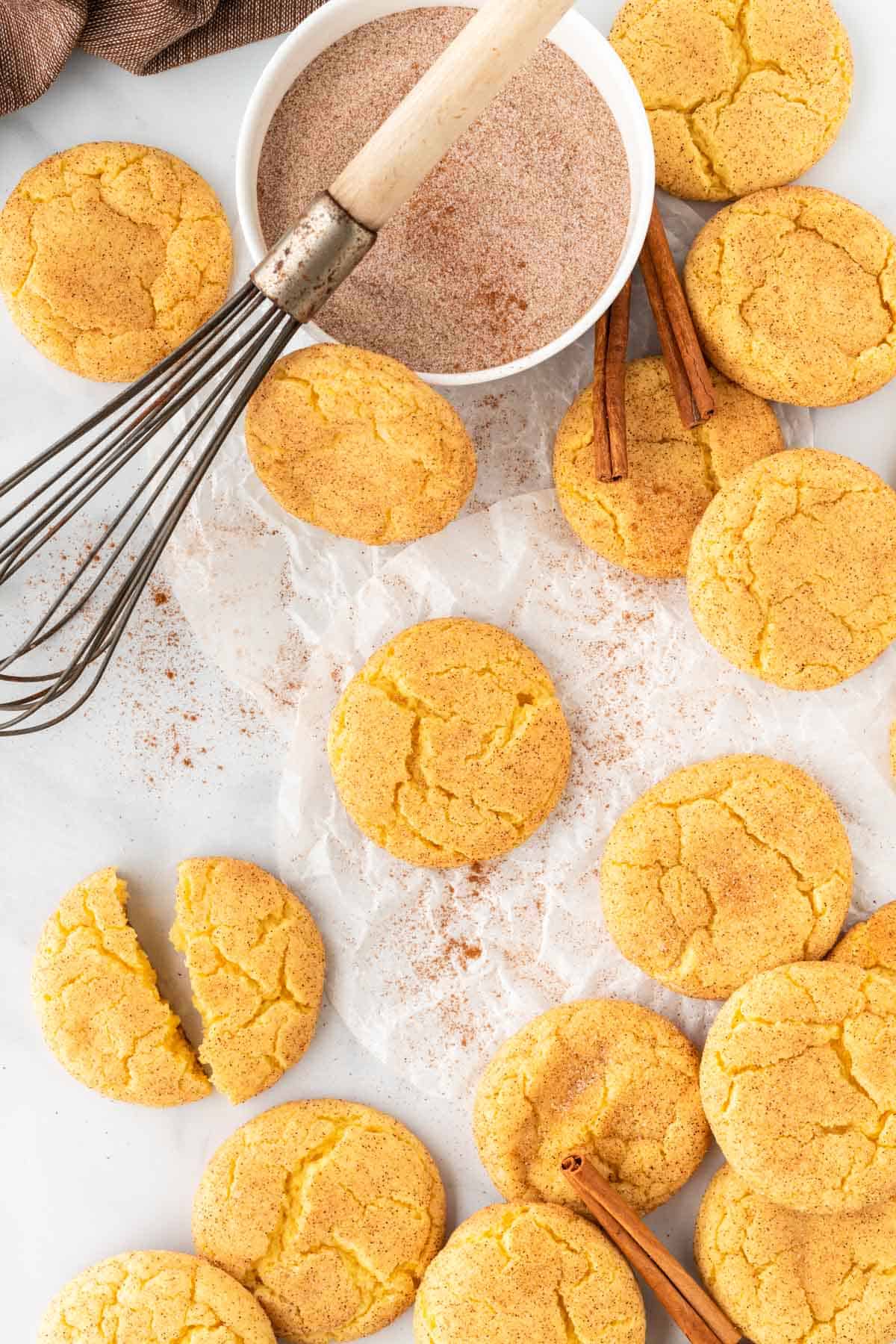 cake mix snickerdoodles