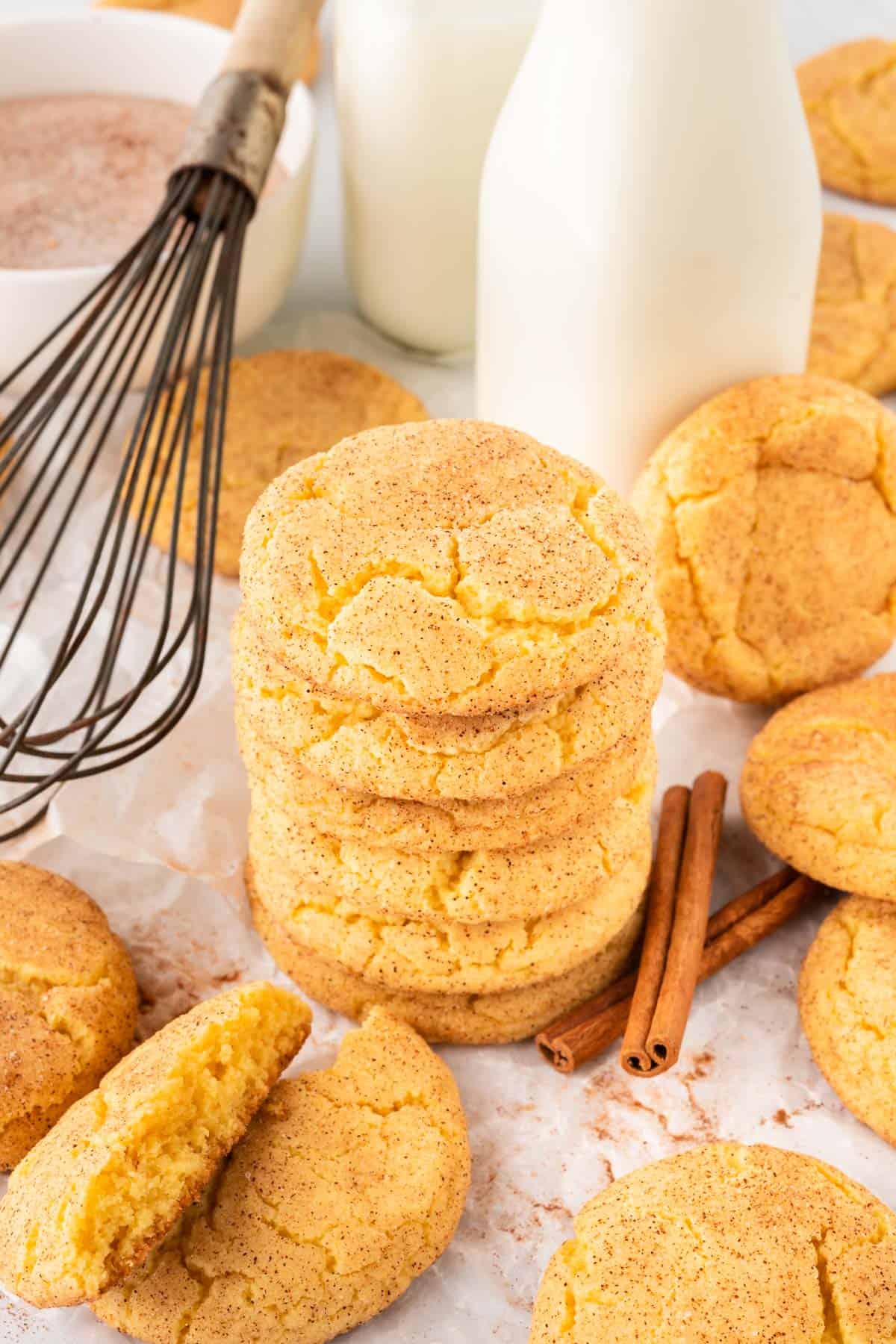 stack of snickerdoodles