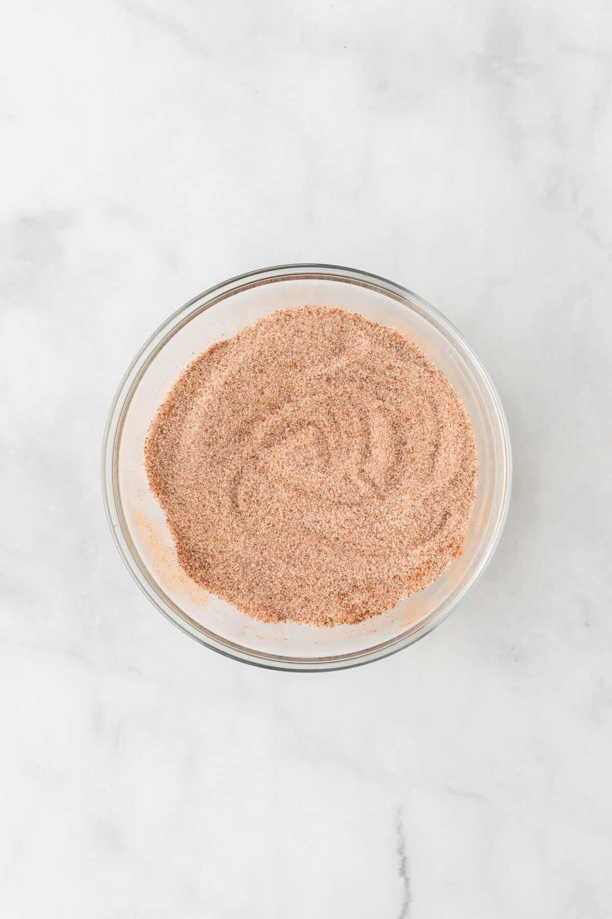 cinnamon sugar topping mixed together in a bowl