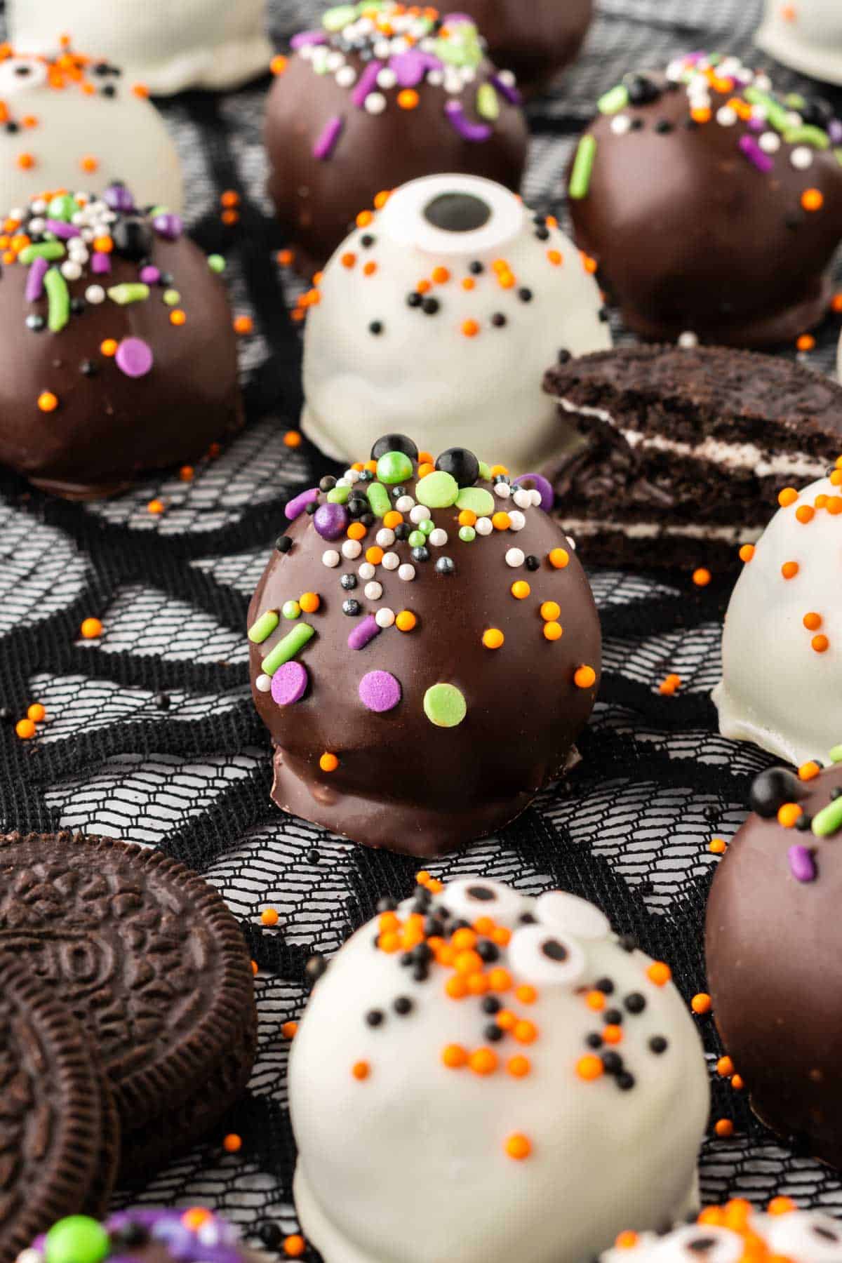 halloween oreo balls