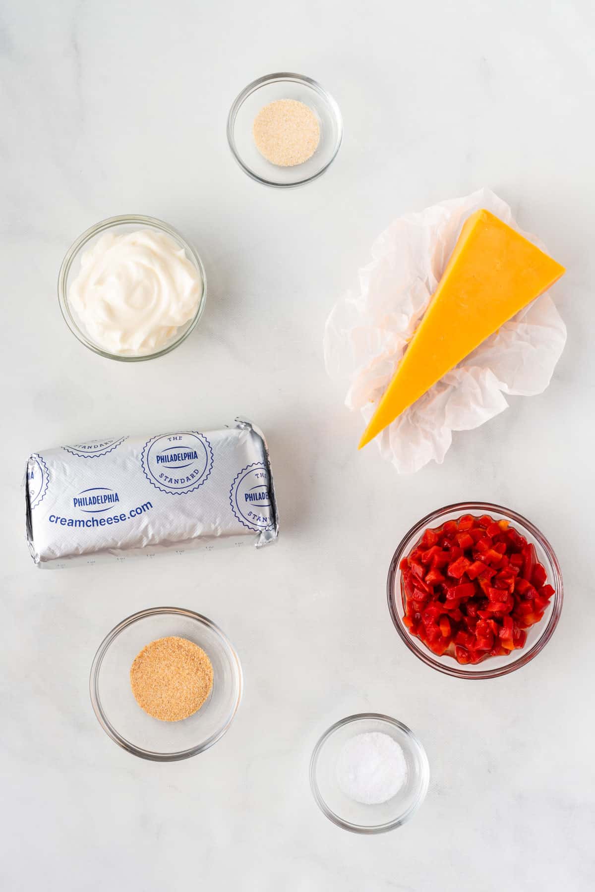 ingredients needed to make pimento cheese spread