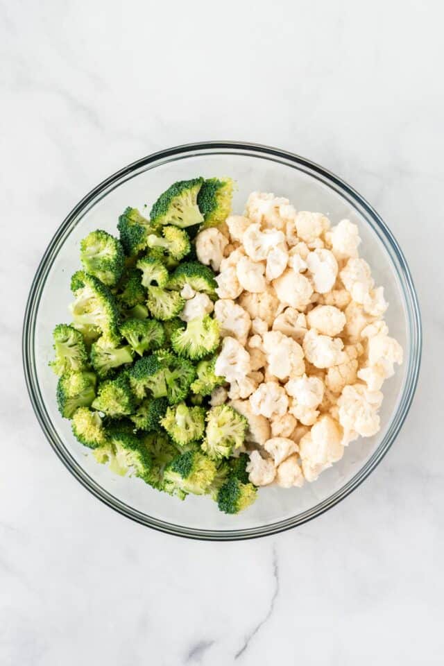 Roasted Broccoli and Cauliflower Build Your Bite