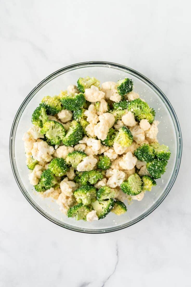 Roasted Broccoli and Cauliflower Build Your Bite