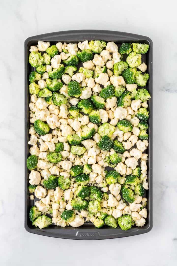 Roasted Broccoli and Cauliflower Build Your Bite