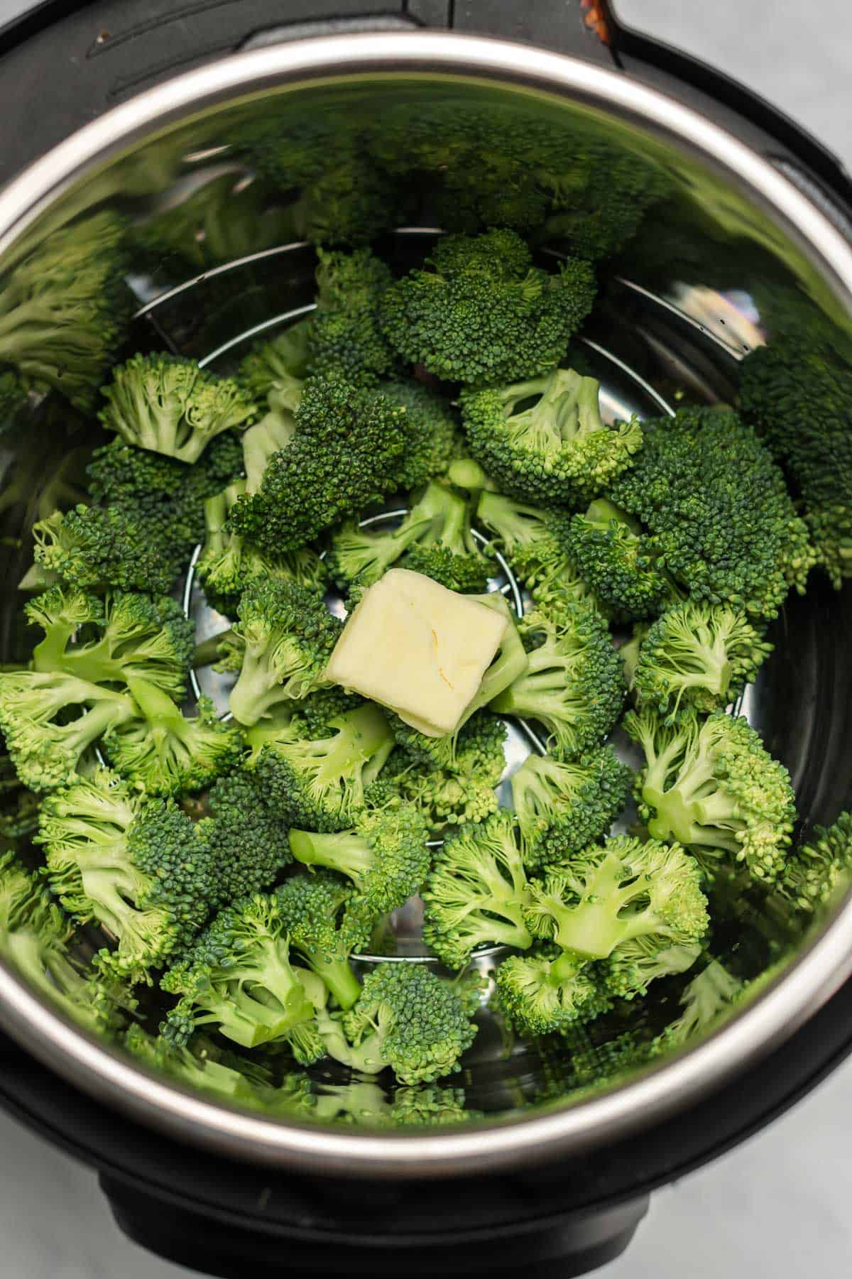 1 tablespoon of butter added to the broccoli