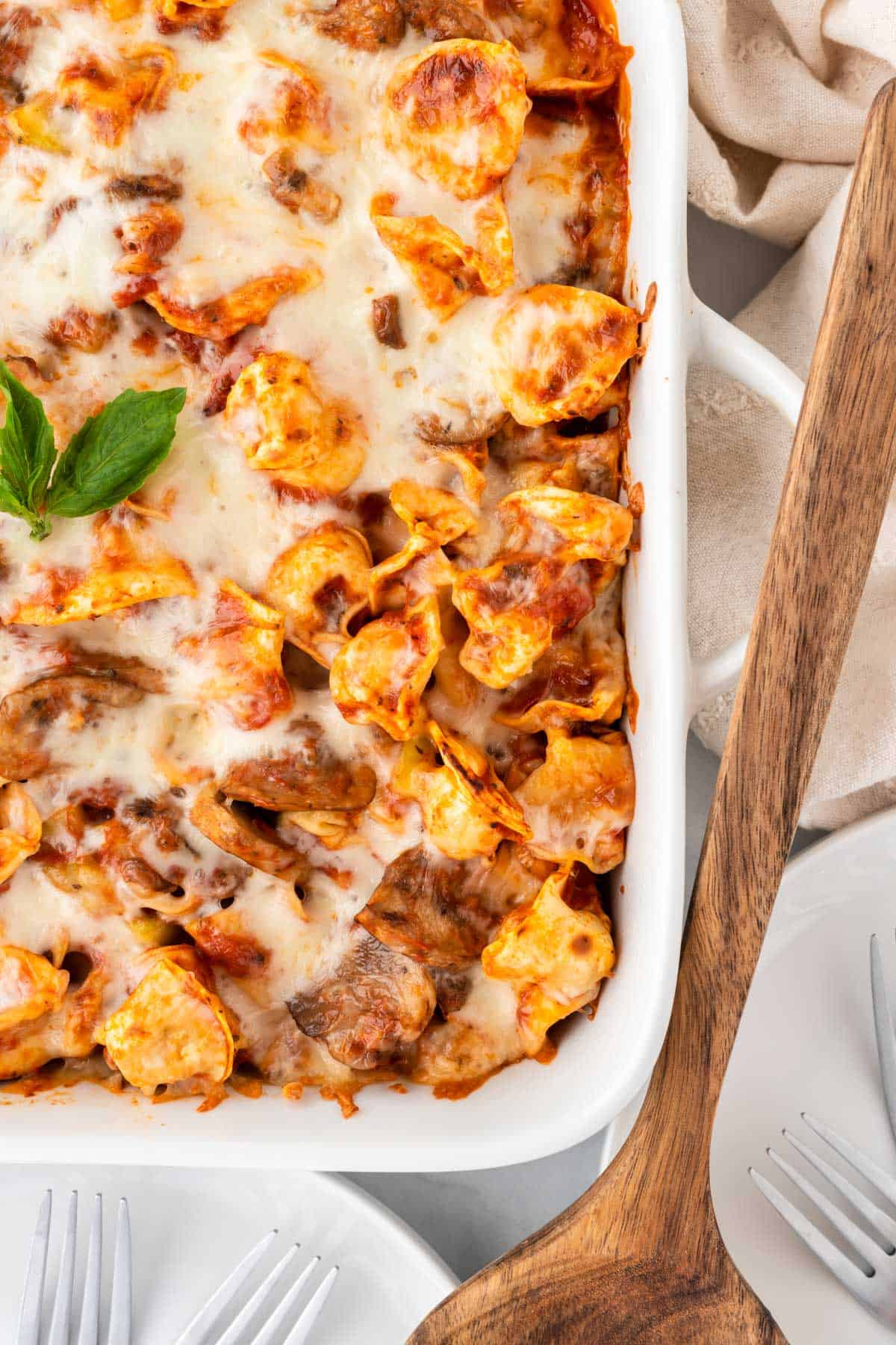 cheesy baked tortellini