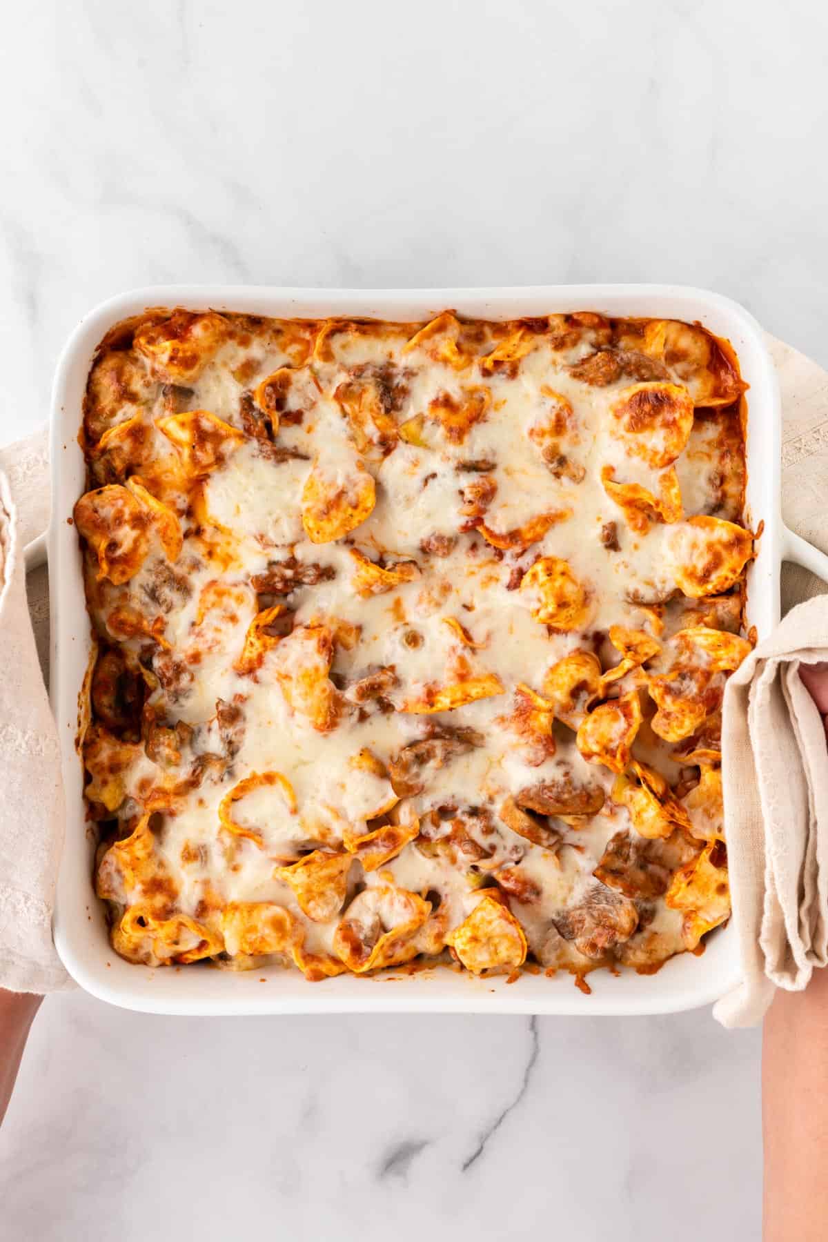 cheesy baked tortellini