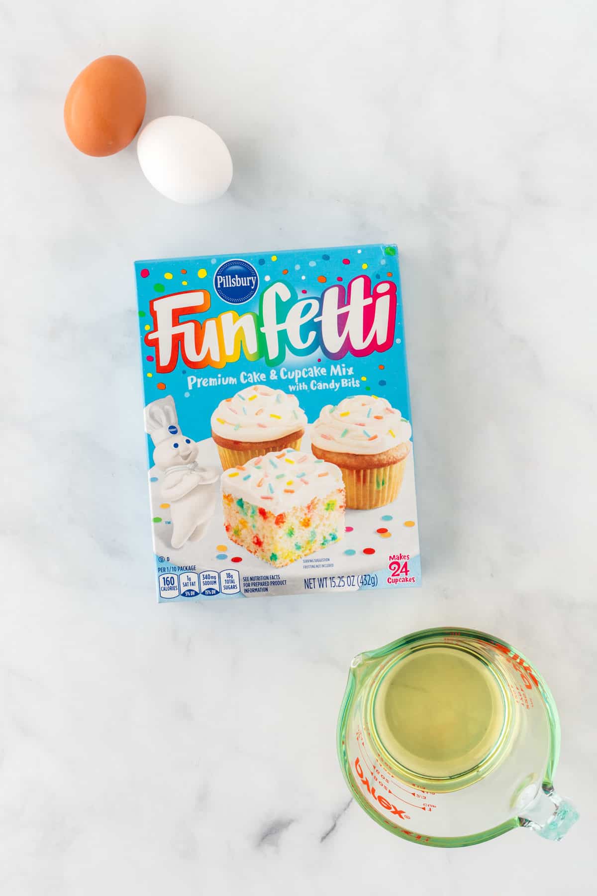 ingredients needed to make funfetti cookies