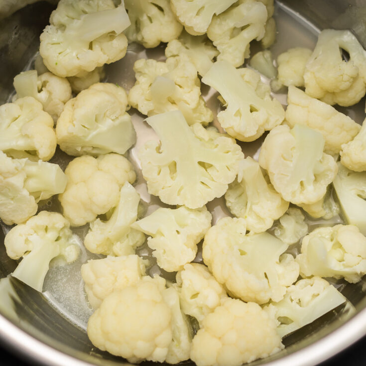instant pot steamed cauliflower