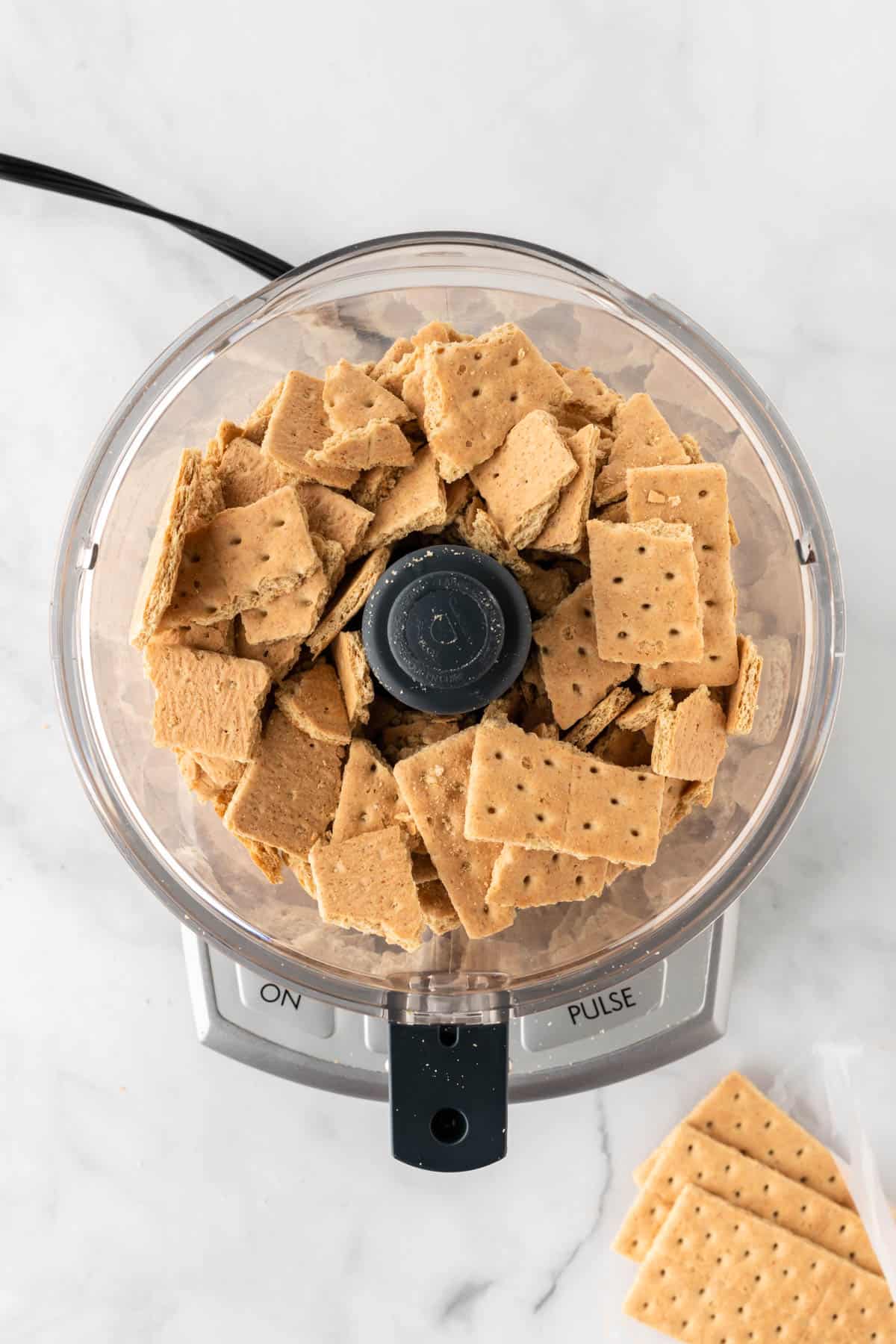 graham crackers in a food processor