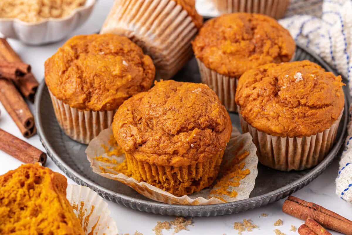 cake mix pumpkin muffins