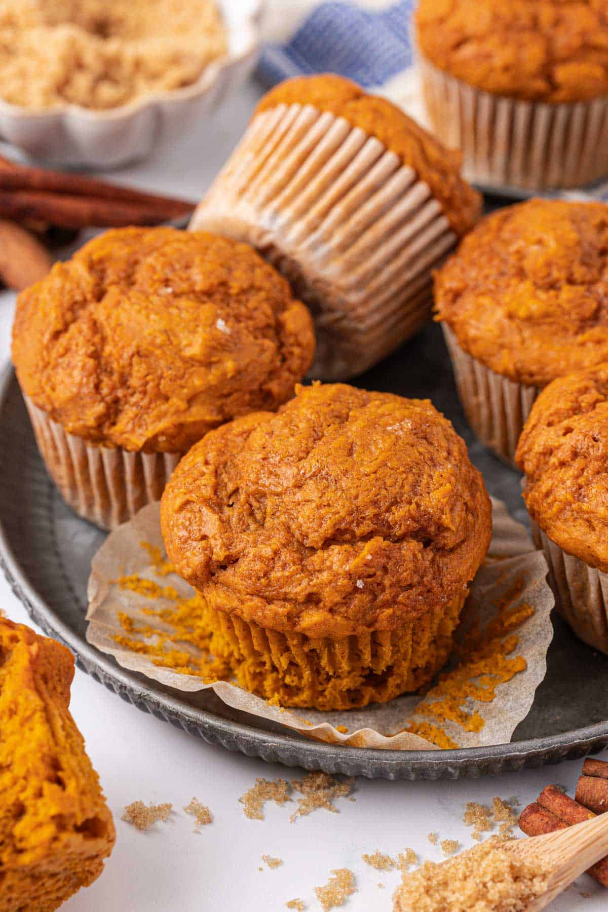 cake mix pumpkin muffins
