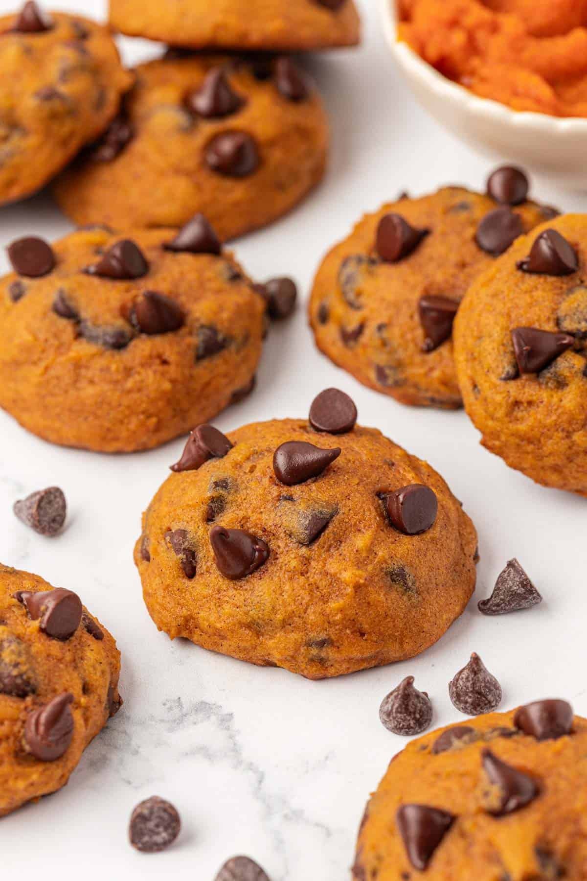 pumpkin chocolate chip cookies