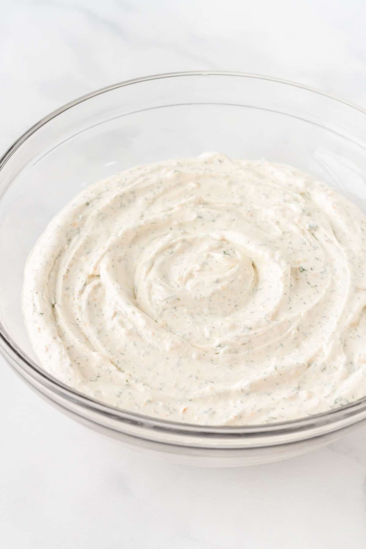 veggie dip in a bowl