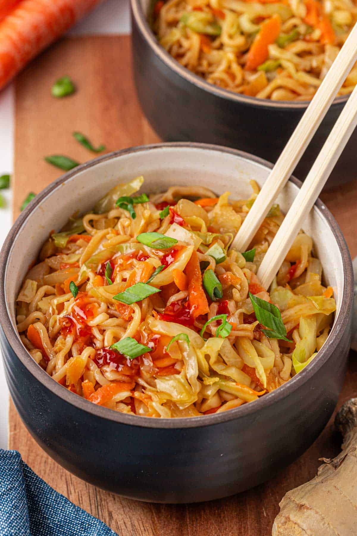 cabbage stir fry with sweet chili sauce