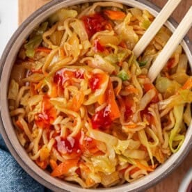 cabbage stir fry with sweet chili sauce