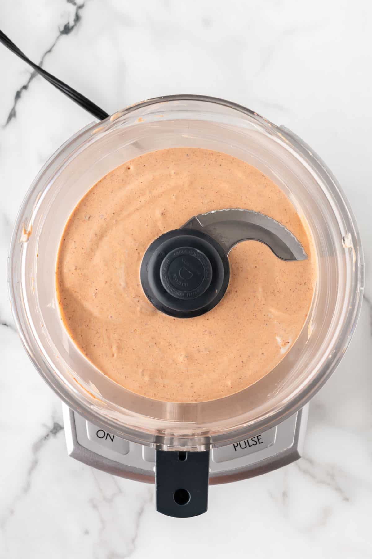 chipotle ranch dressing in a food processor