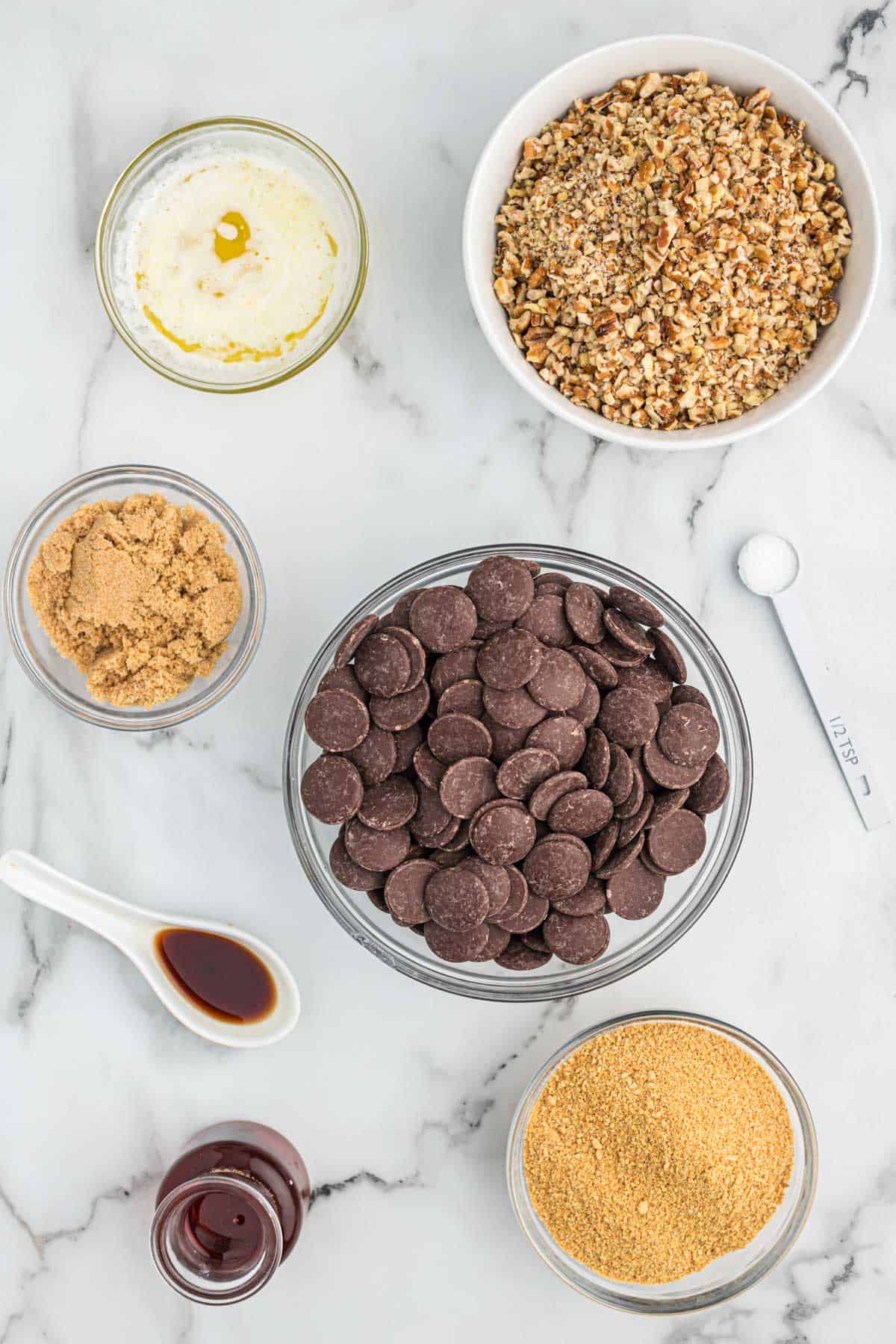 ingredients needed to make pecan pie balls