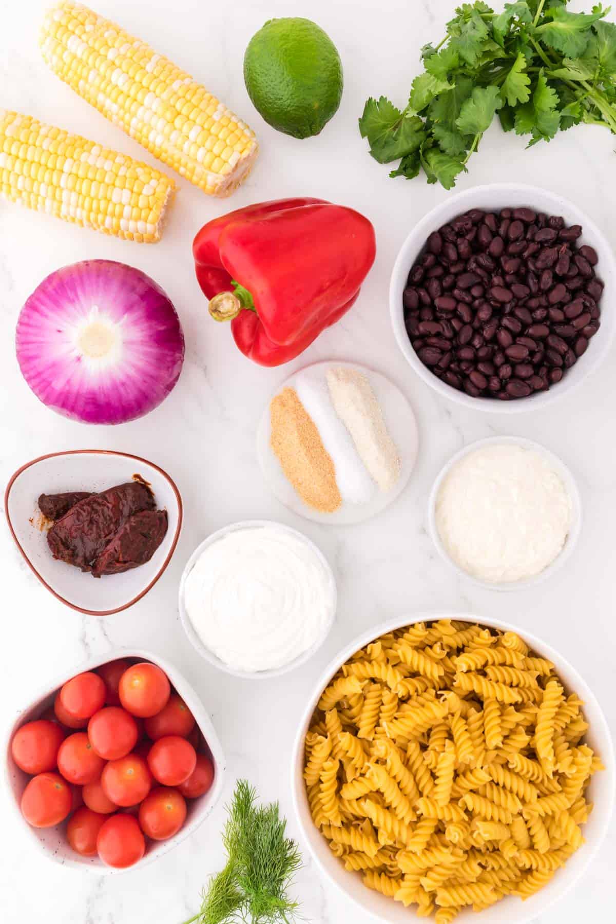 ingredients needed to make southwest pasta salad