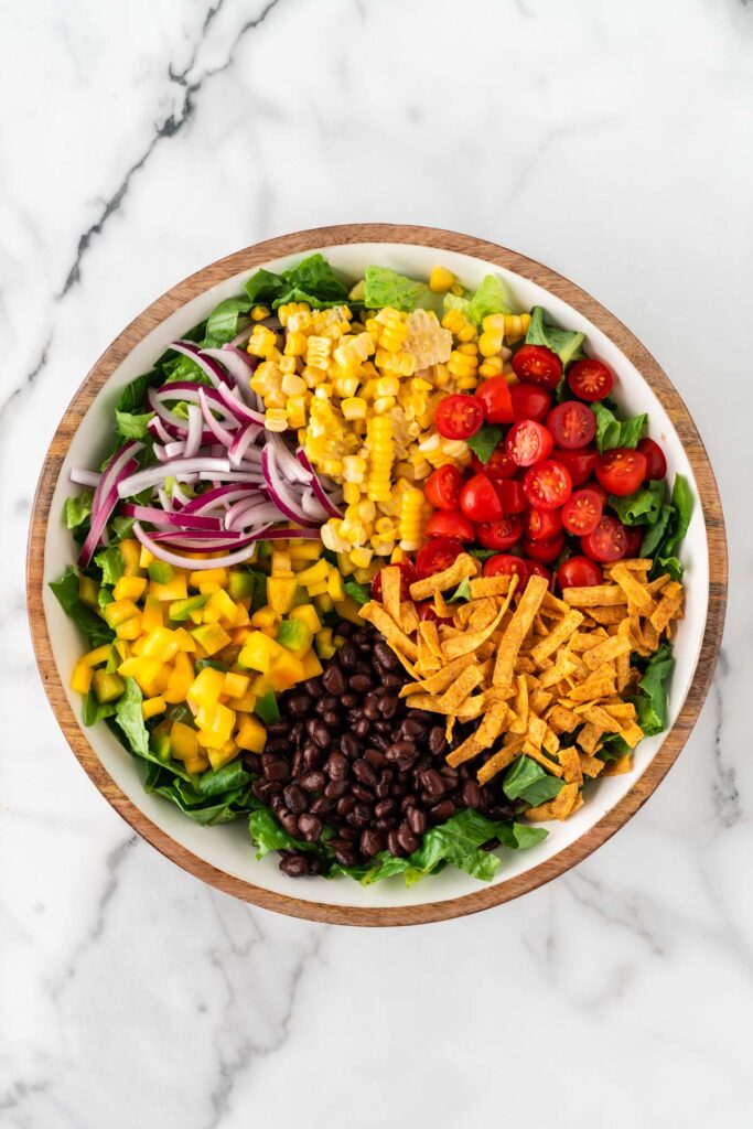 Southwest Salad with Chipotle Ranch Dressing - Build Your Bite