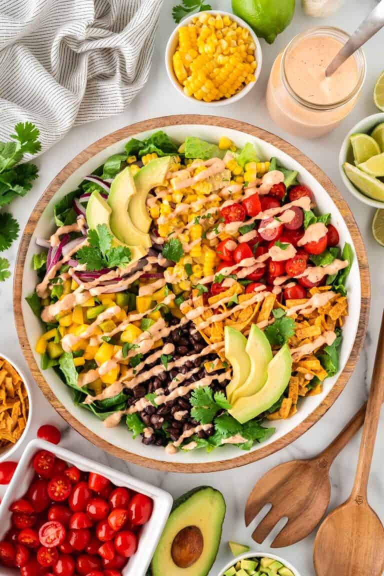 Southwest Salad with Chipotle Ranch Dressing - Build Your Bite