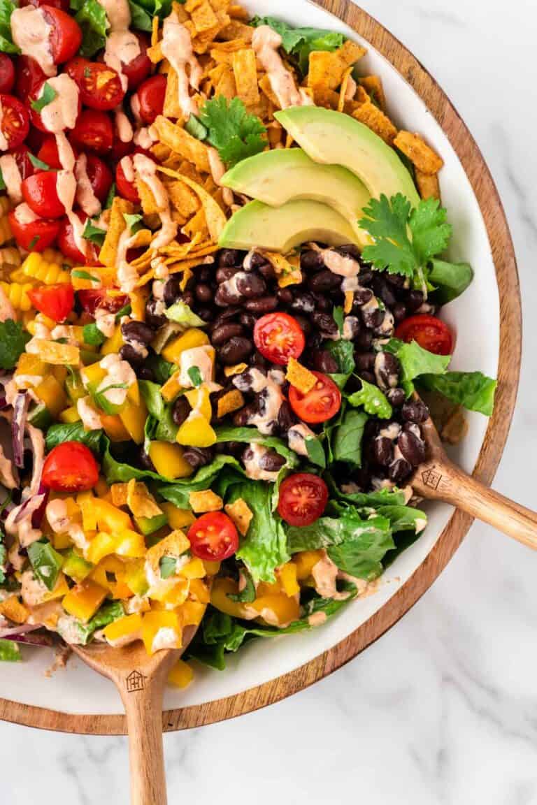 Southwest Salad with Chipotle Ranch Dressing - Build Your Bite