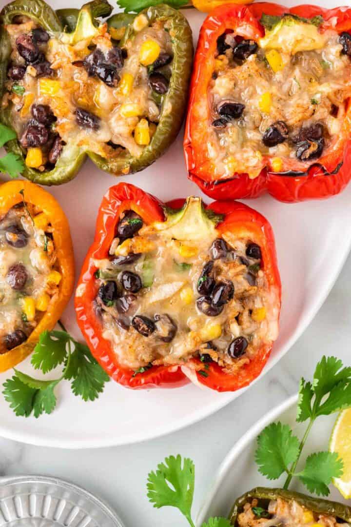 Vegetarian Stuffed Peppers Recipe Build Your Bite