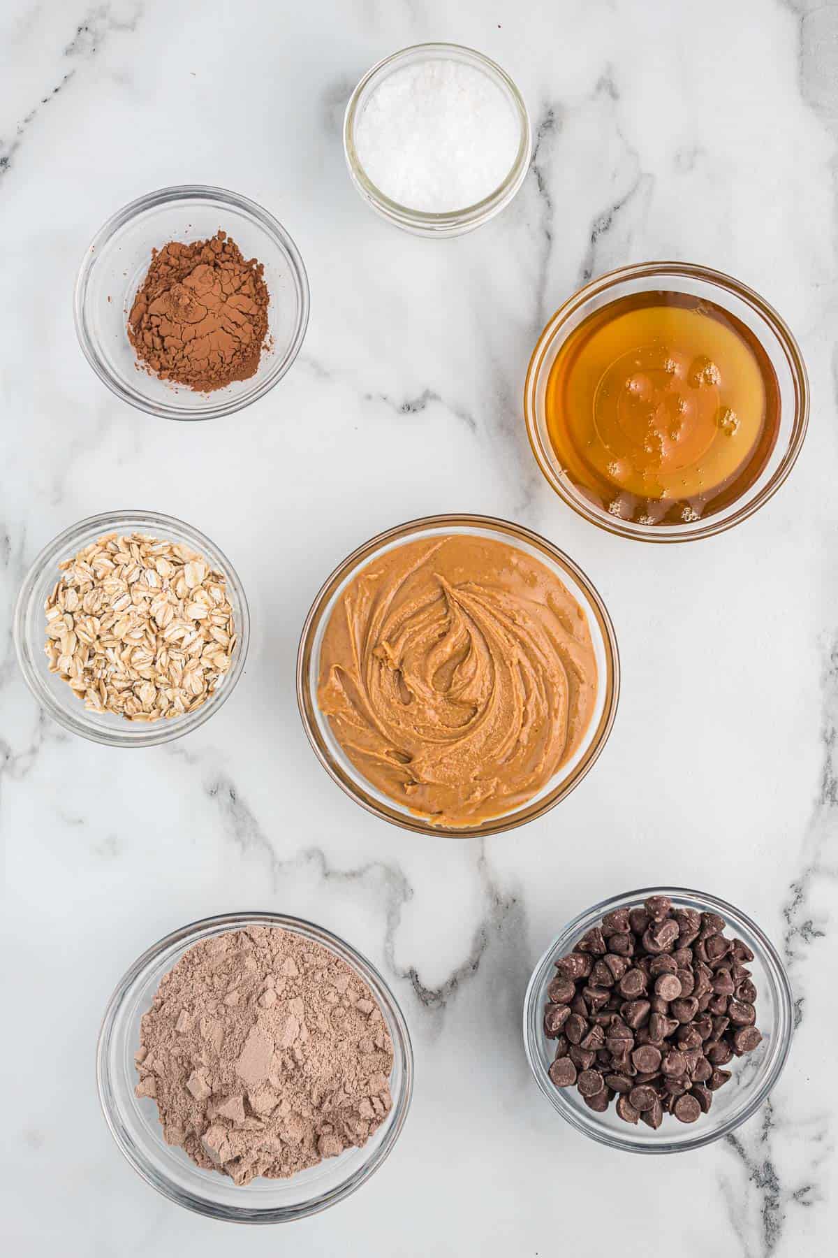 ingredients needed to make chocolate protein bars