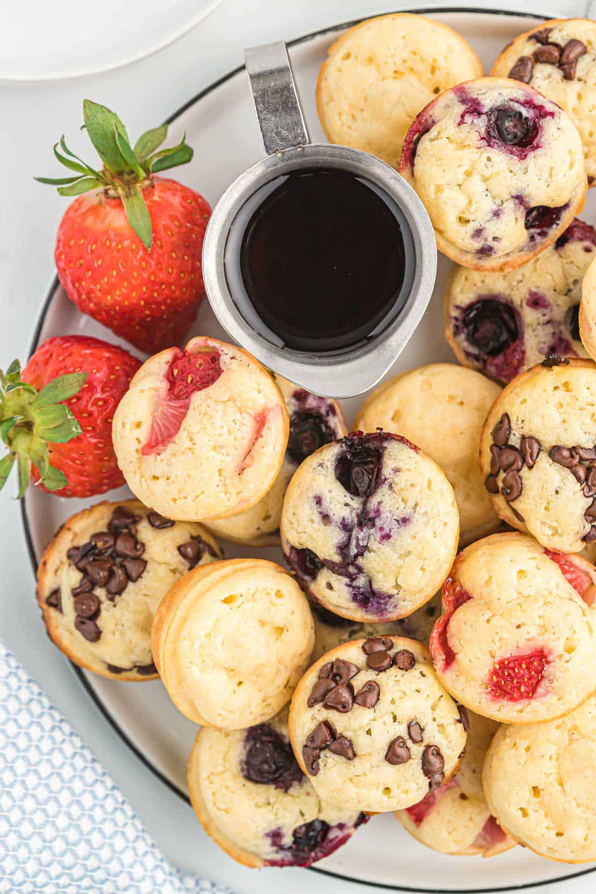 pancake mini muffins with syrup