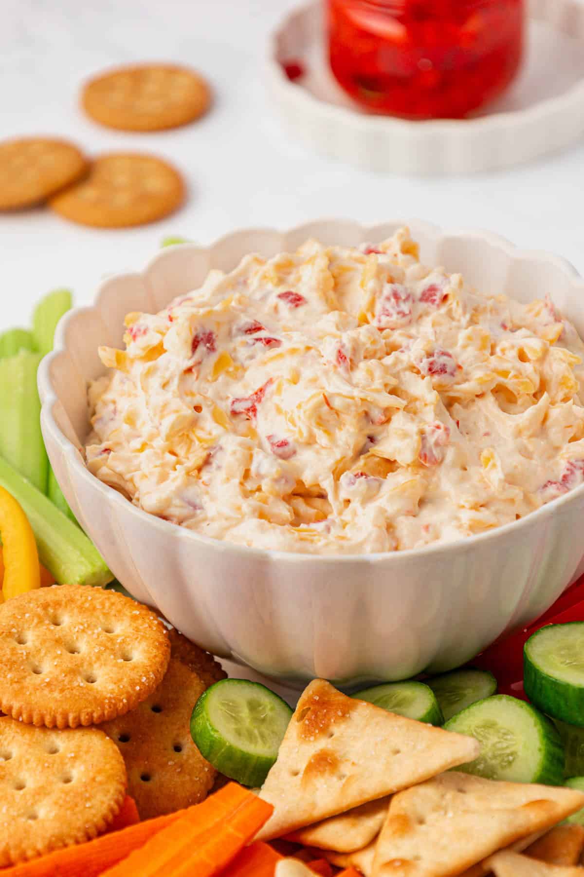 pimento cheese in a bowl