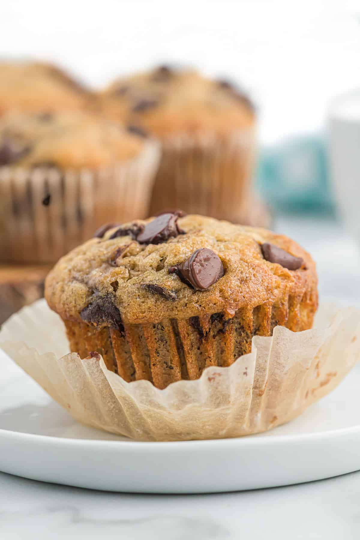 banana chocolate chip muffin