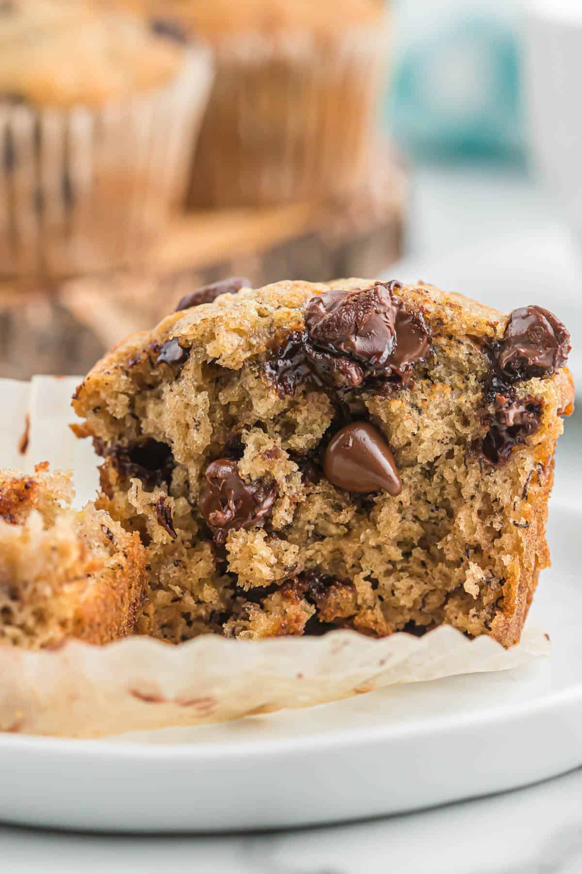 banana chocolate chip muffin