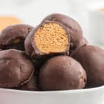 peanut butter balls with graham crackers