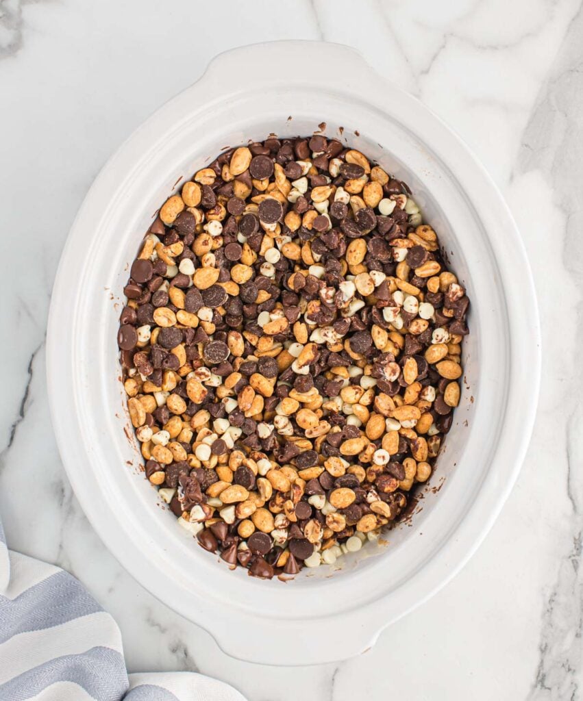 Crock Pot Peanut Clusters - Plowing Through Life