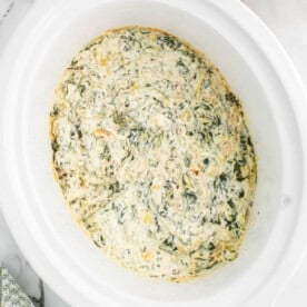 spinach artichoke dip in a crock pot