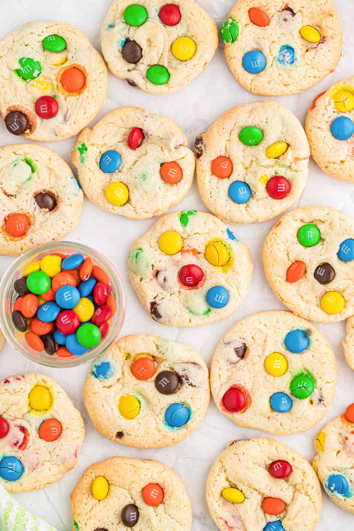 cake mix m&m's cookies