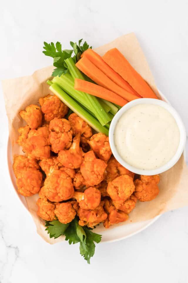 Air Fryer Buffalo Cauliflower Build Your Bite