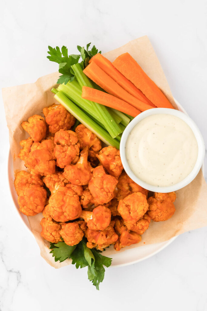 Air Fryer Buffalo Cauliflower Build Your Bite