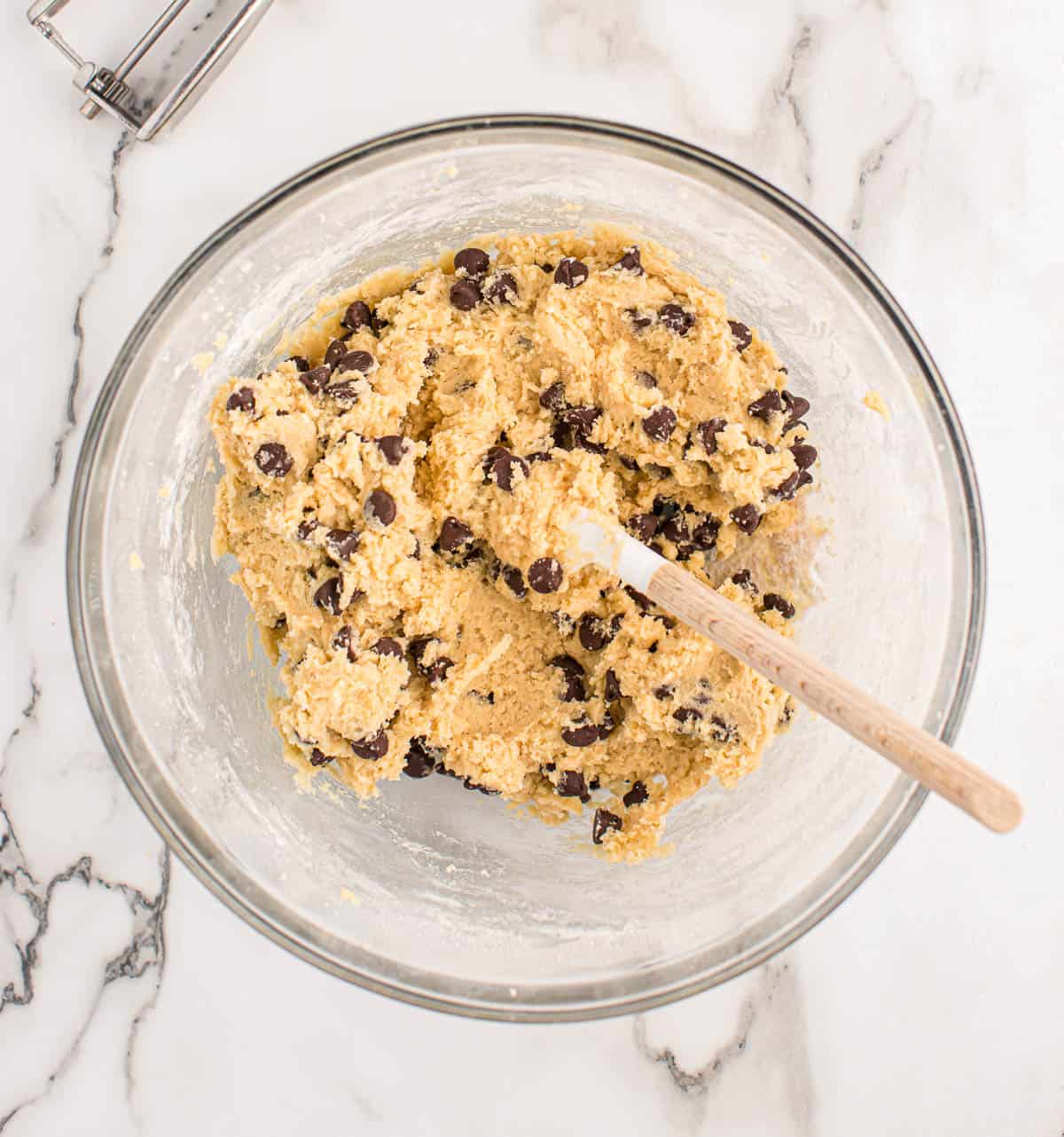 cookie dough batter in a bowl