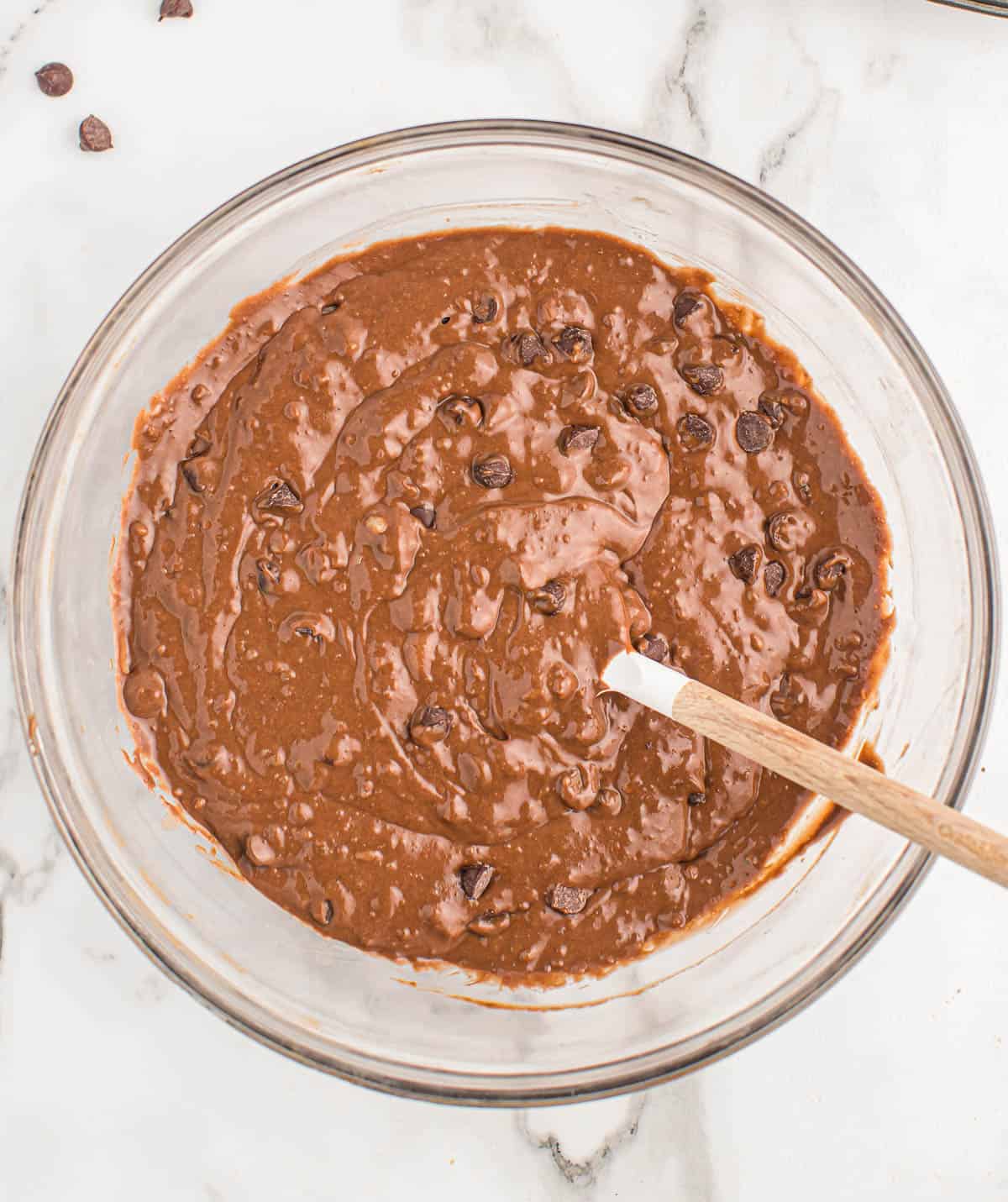 double chocolate muffin batter