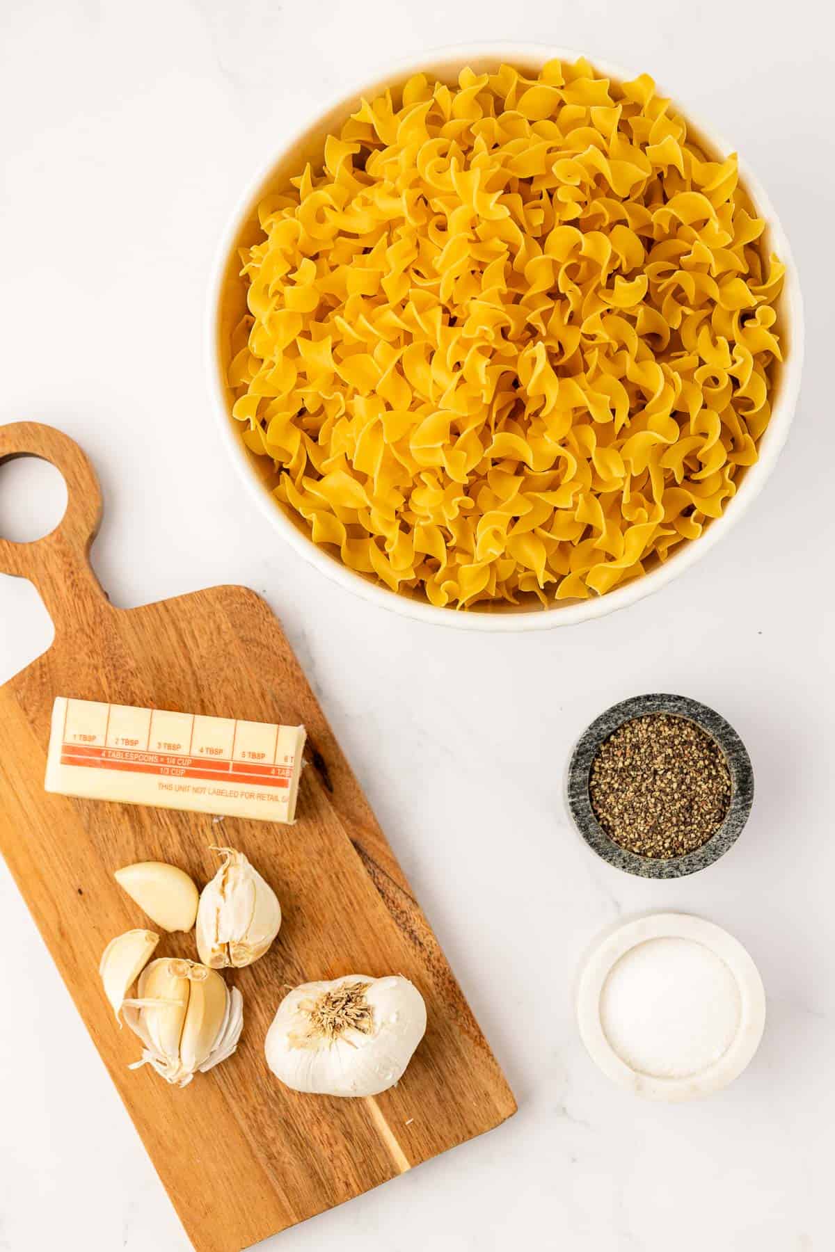 ingredients needed to make butter noodles