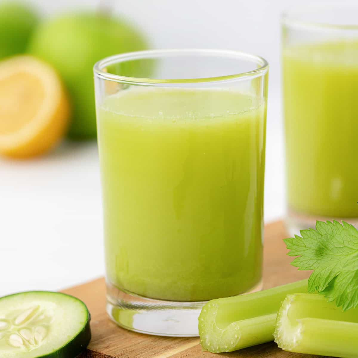 celery juice in a glass