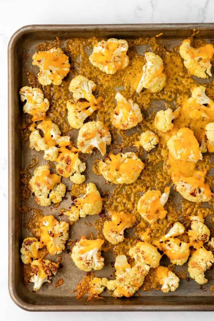 Roasted Cheesy Cauliflower - Build Your Bite