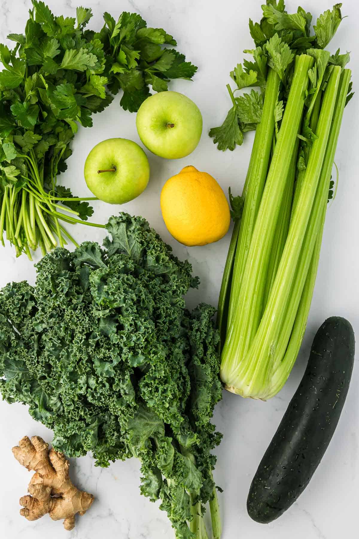 ingredients to make vegetable juice