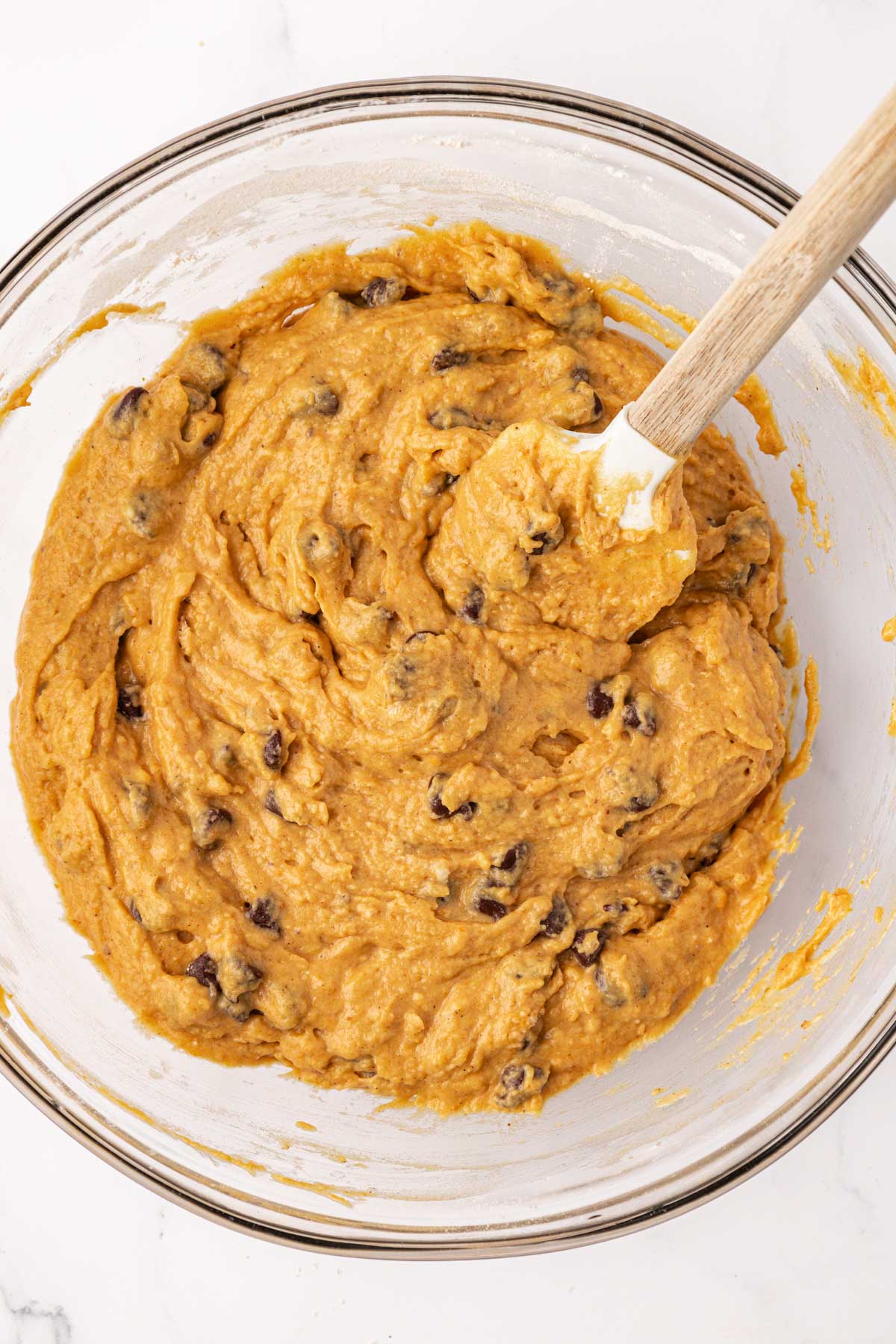 greek yogurt pumpkin muffin batter