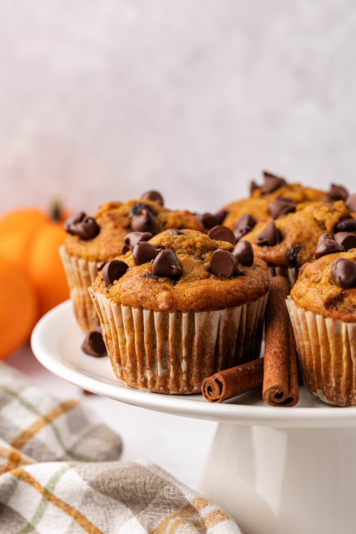 pumpkin chocolate chip muffins