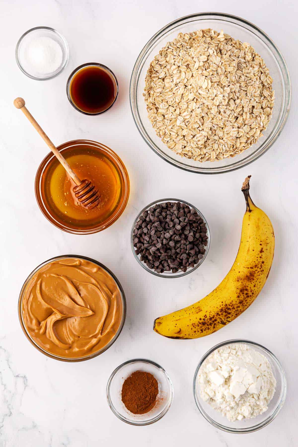 banana bread energy bite ingredients