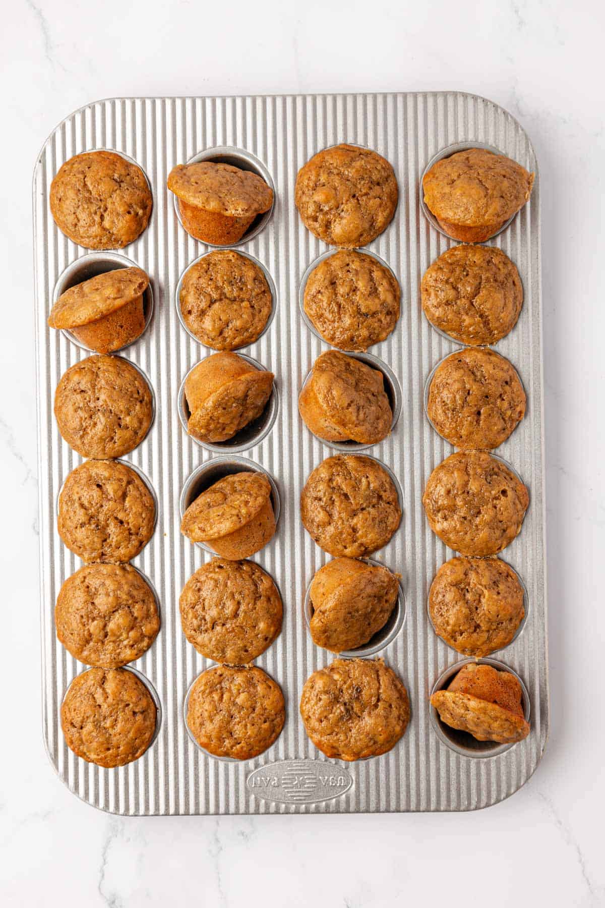greek yogurt banana mini muffins